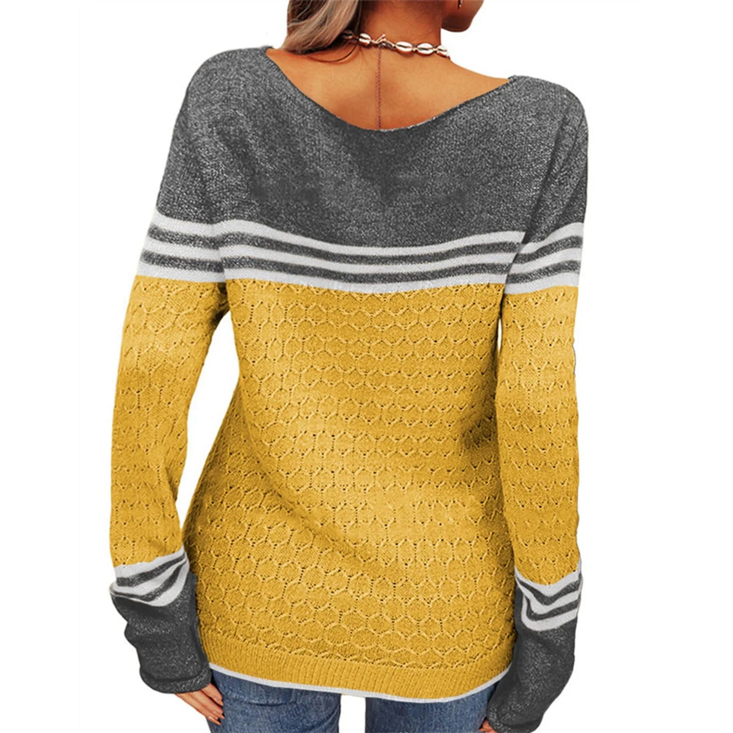 VRYSEN™ | Gestreifter Strickpullover