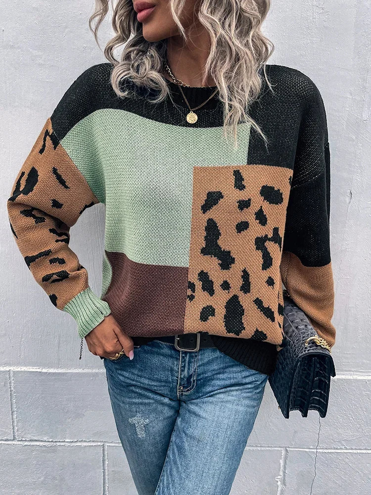 VRYSEN™ | Leopard-Pullover