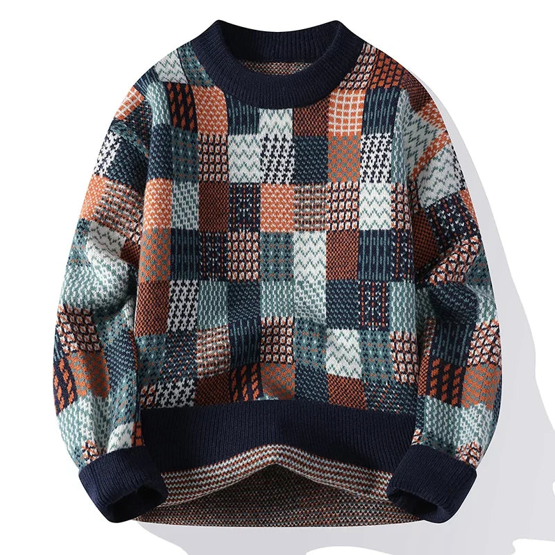 NORDWIND | Vintage Patchwork Kaschmir Pullover